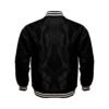 All Balck Satin Bomber Jacket
