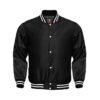 Black satin Bomber Jacket