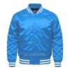 Satin Bomber Varsity Jacket Coloumbia