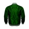 Forest Green Satin Bomber Jacket