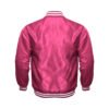 Pink Satin Bomber Jacket