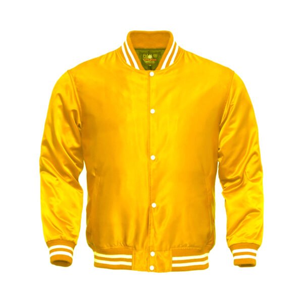 Yellow Satin bomber jacket