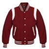 Letterman Baseball Collage School Varsity Jacket Cardinal wool