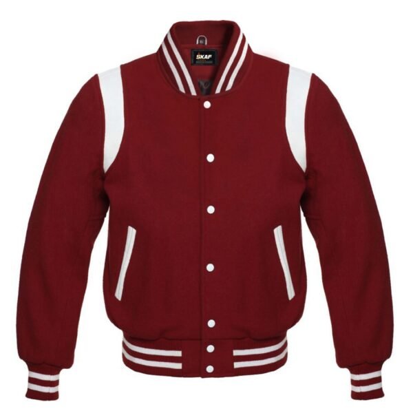 Letterman Baseball Collage School Varsity Jacket Cardinal wool