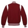 Letterman Baseball Collage School Varsity Jacket Cardinal wool