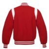 Letterman Baseball Collage School Varsity Jacket Red wool