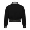 All-wool-croptop-Black2 All Wool Women Croptop Baseball Varsity Jacket Black