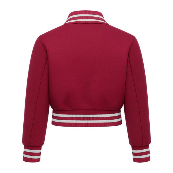All-wool-croptop-cardinal2 All Wool Women Croptop Baseball Varsity Jacket Cardinal
