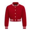 All-wool-croptop-red All Wool Women Croptop Baseball Varsity Jacket Red
