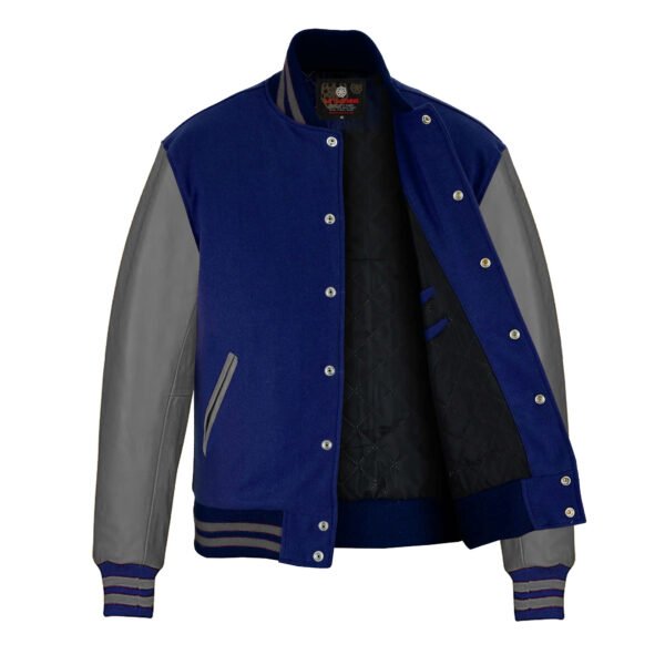 Men-Jacket-Gray-Blue2 Blue wool and Gray Leather Sleeve Varsity Jacket